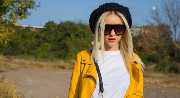 istock Beautiful elegant woman autumn park 1130640542