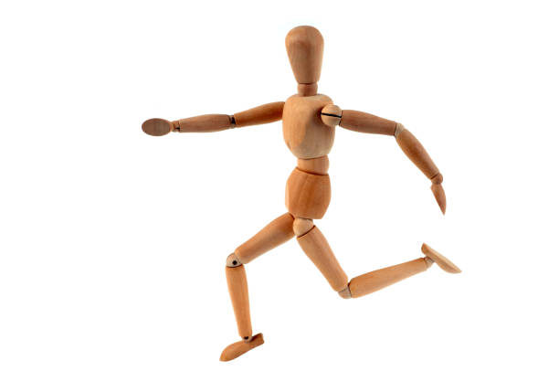 istock Common wooden articulated dummy 1130641471