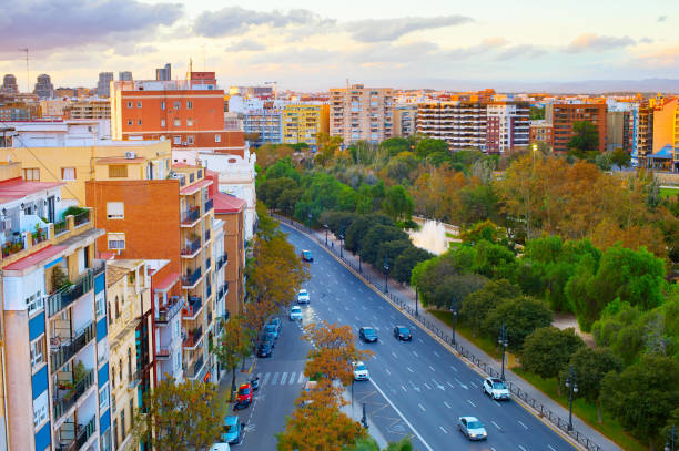 istock Skyline Valencia road  architecture Spain 1130642688