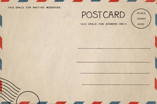 istock Backside of blank postcard with dirty stain 1130644568