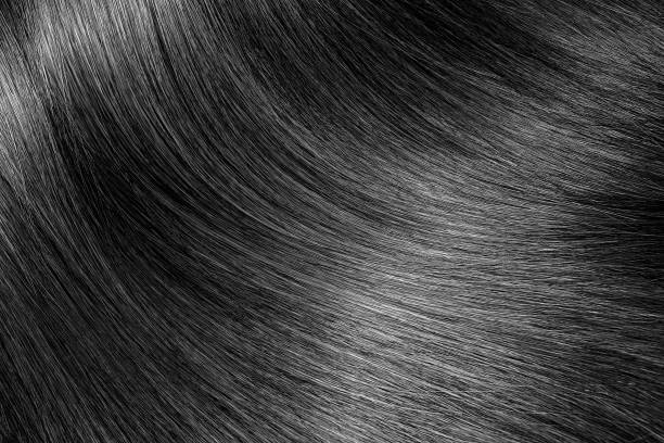черный или брюнетка блестящие текстуры волос фон - hair care human hair care nature стоковые фото и изображения