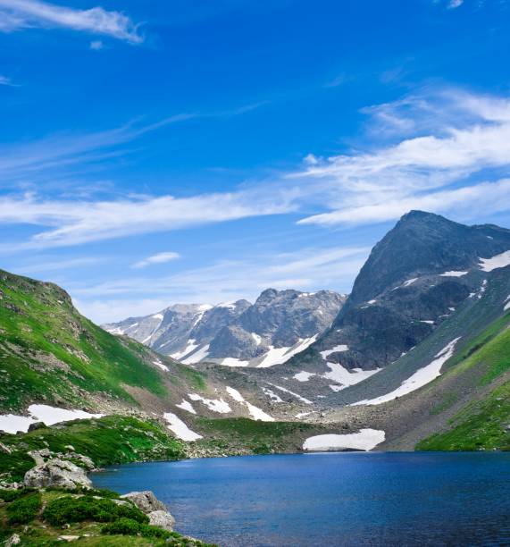 istock emerald lake in a mountain valley 1130647175