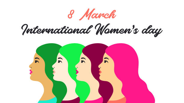 istock International Womens Day. Vector illustration with different women. Struggle for freedom, independence, equality 1130650209