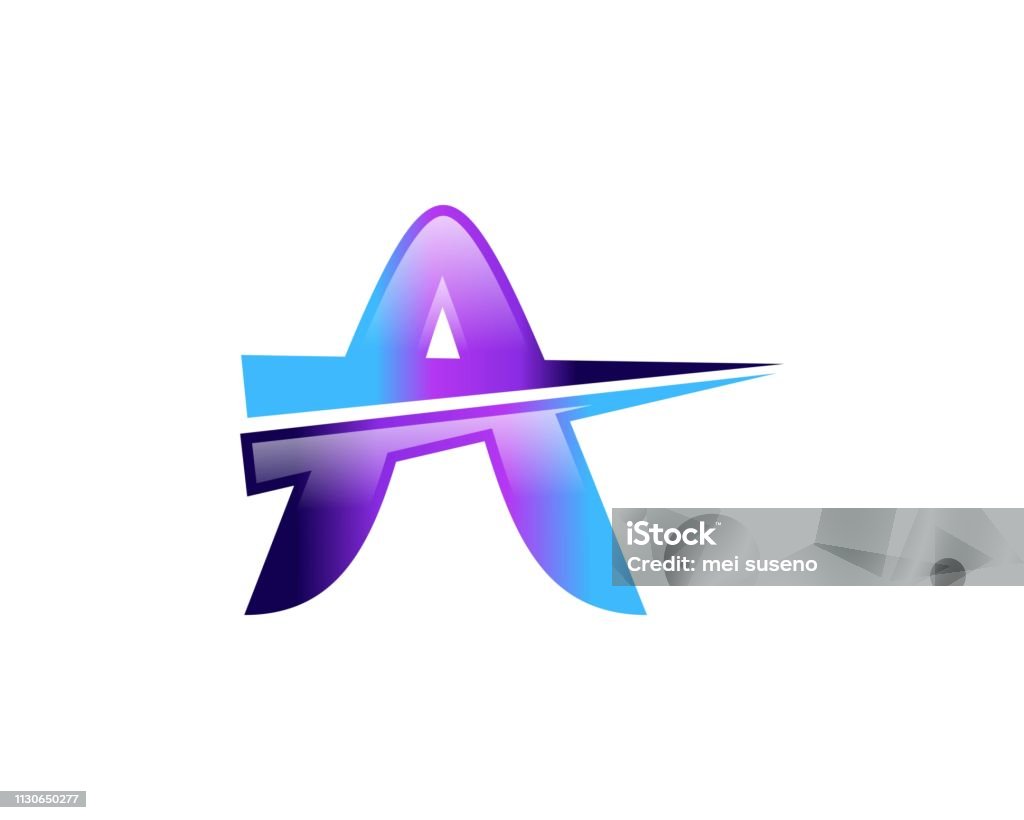 A Initial Vector Initial Letter A Vector Design Template Stock Illustration - Download ...