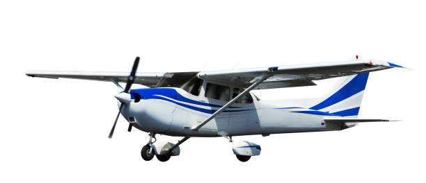 istock Small ports aeroplane on a clean white background 1130650352