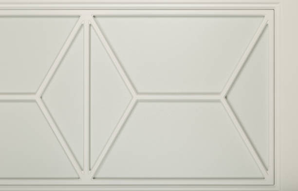 istock Detail close-up of a white frame facade for the kitchen 1130650640