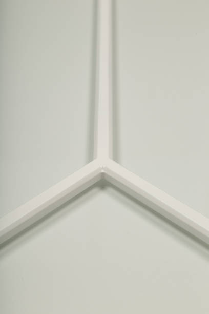 istock Detail close-up of a white frame facade for the kitchen 1130652013
