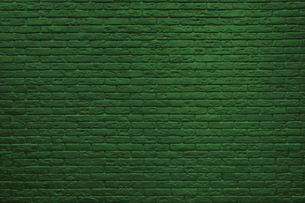 pared de ladrillos verdes de st patricks day. - irish culture fotos fotografías e imágenes de stock