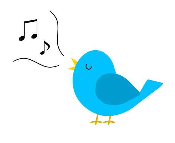 Singing birds Birds are singing. bluebird bird stock illustrations