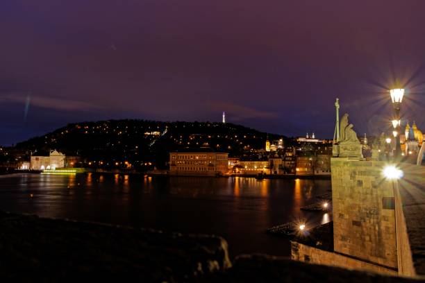 istock Evening atmosphere at the Charles Bridge in Prague 1130656755