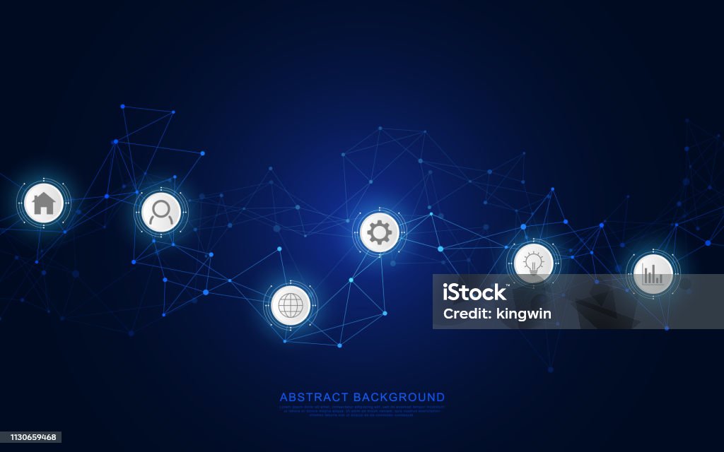 Additonal Network Types Background Image Abstract Network Background Stock Illustration - Download Image Now ...