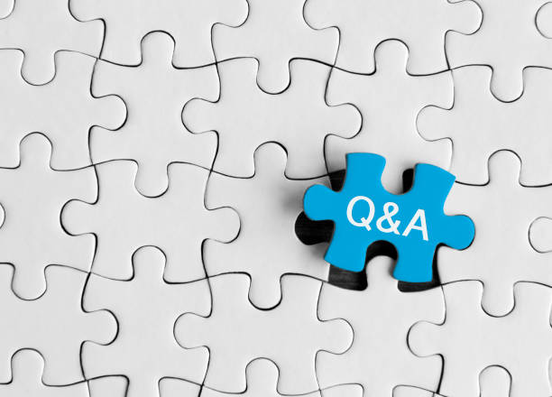 Question and answer, Puzzle concept. Puzzle pieces with word ‘Q&A’ token photos stock pictures, royalty-free photos & images