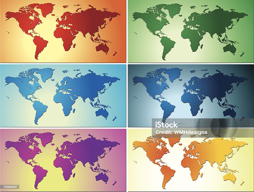 Vibrant Earths  Africa stock vector