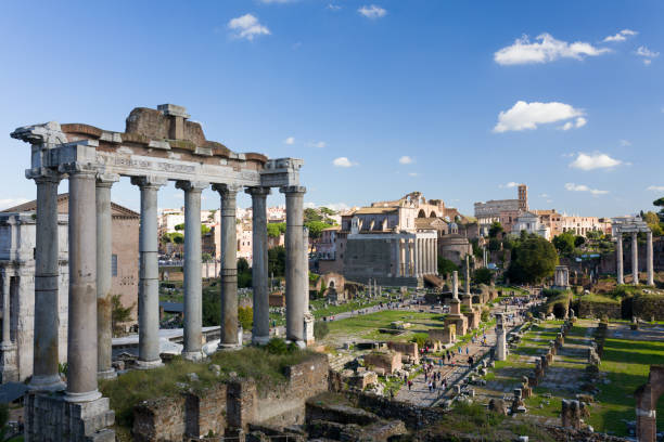 istock Ruins of Roman Forum in Rome 1130665364