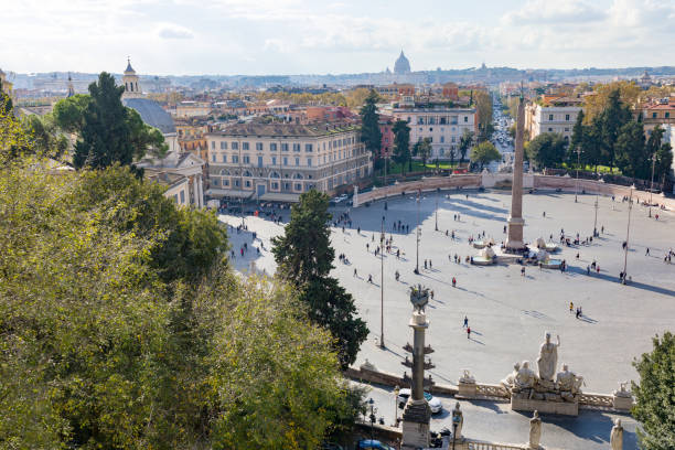 istock Piazza del Popolo and obelisk to Ramses II. 1130665450