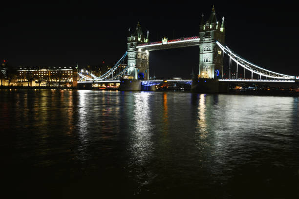 istock London Tower Bridge and Thames River Panoramic Night Photo 1130666570