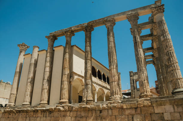 istock Marble columns in the Temple of Diana at Merida 1130669802