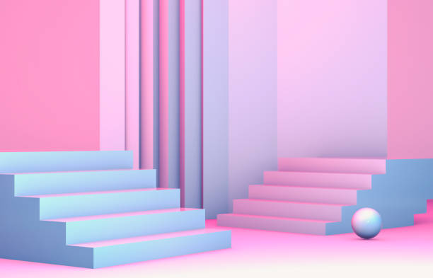 istock Fashion beauty podium backdrop for product display. 3d background. 1130670843