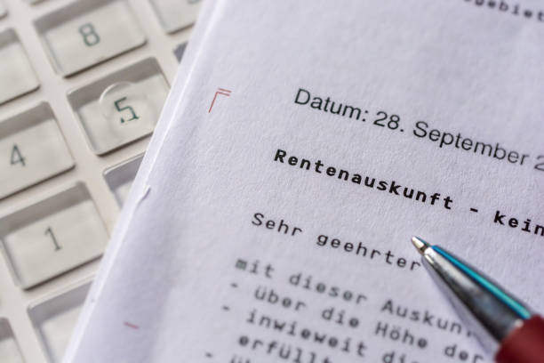 istock Planning the pension with the help of a pension information 1130677700