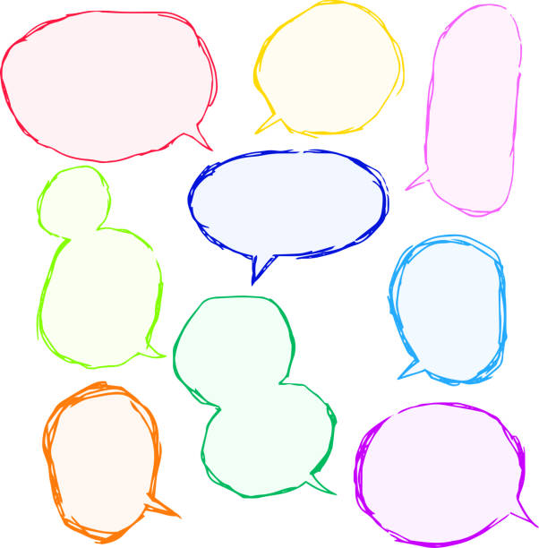 istock Illustration of a Gentle color rough graffiti style callout set 1130678903