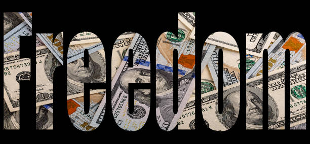 istock Freedom, dollars, finance, Font, transparency, dollar bills 1130683068