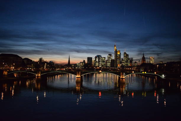 istock Frankfurt Syline at Night 1130684487