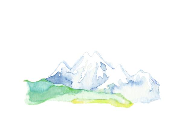 The landscape of the snow-covered mountain The landscape of the snow-covered mountain
The landscape of the country in spring 雪 stock illustrations