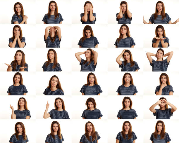 istock Young Woman Making Facial Expressions 1130686974