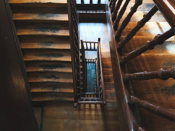 istock wooden stairs architecture 1130687687