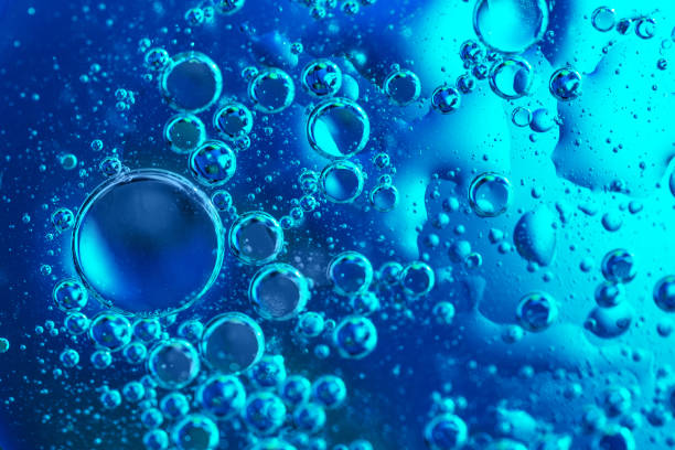 istock Bubbles of oxygen in water. Blue toned water structure. Selective focus. 1130688469