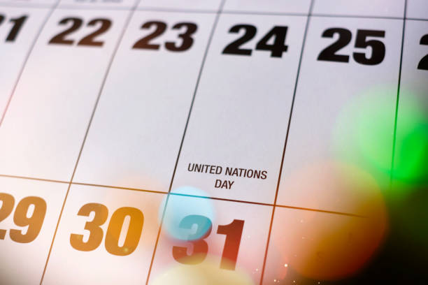 istock United Nations Day on Calender 1130688736