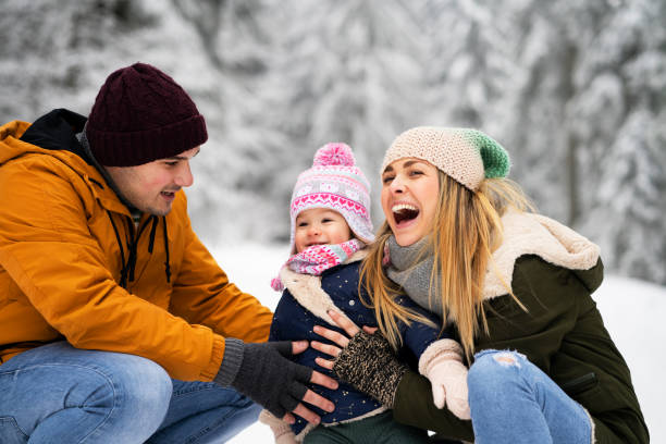 istock Family on winter vacation 1130690375