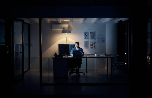 istock Late nights don't phase him one bit 1130691605