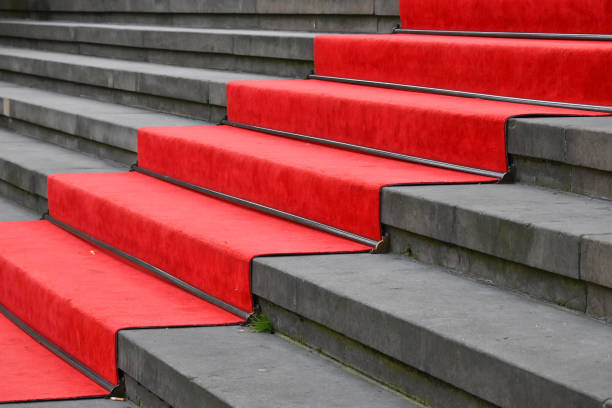 istock Full Frame Shot Of Red And Gray Steps 1130691738