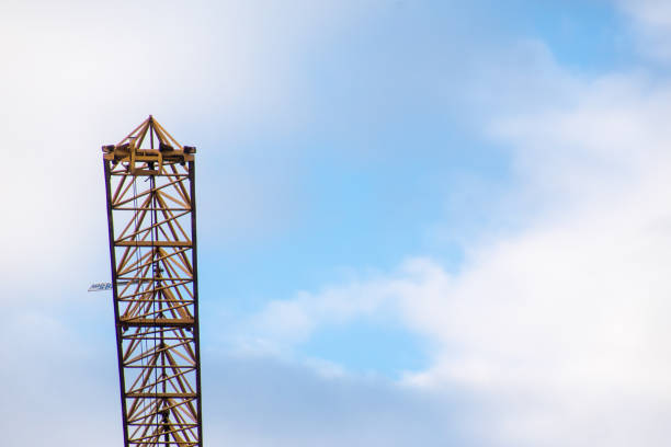 istock Low Angle View Of Crane Against Sky 1130691778