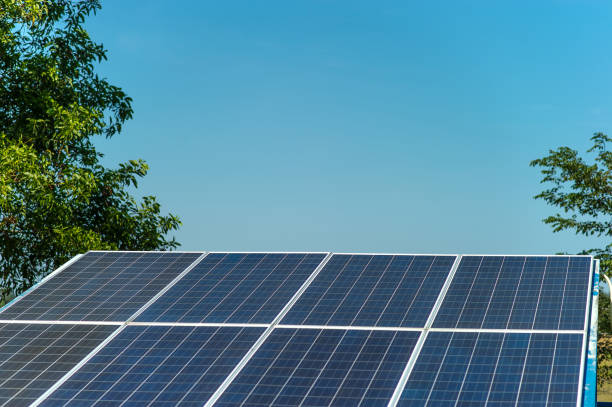 istock Solar cells convert solar energy from the sun into energy. Solar cell concept With copy space 1130694077