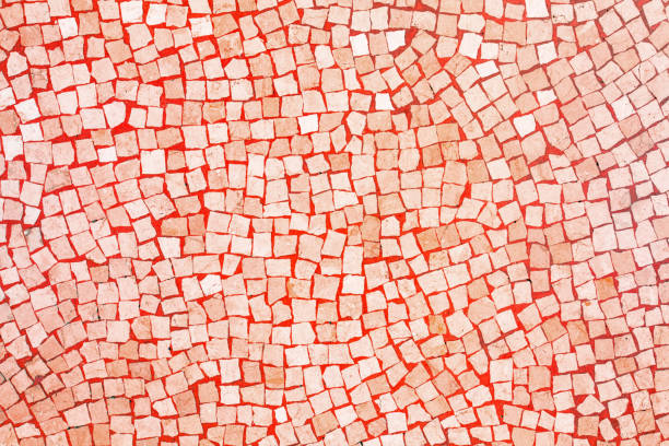 istock living coral and beige abstract mosaic background 1130695909