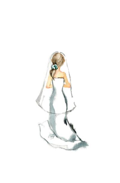 Wedding Wedding
The back of the lady who put on a wedding dress wedding dress back stock illustrations