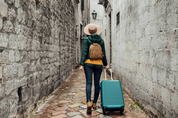 istock Tourist with a luggage 1130699854