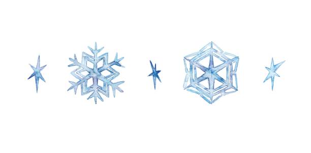 ilustraciones, imágenes clip art, dibujos animados e iconos de stock de cristal - ice crystal winter nature ice
