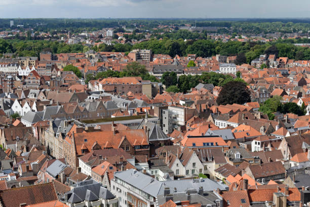 istock View of  Bruges from Belfry Bell Tower 1130705460
