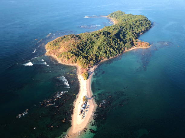 istock Remote Island in the open ocean 1130705674