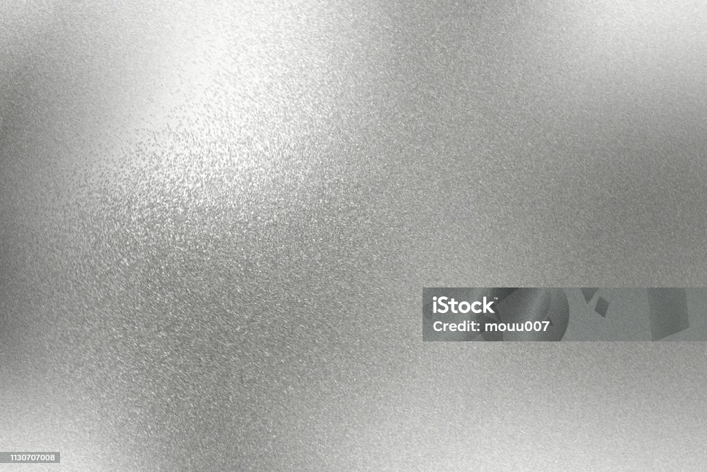 Fondo abstracto, textura del metal de reflexión áspera cromo - Foto de stock de Con textura libre de derechos