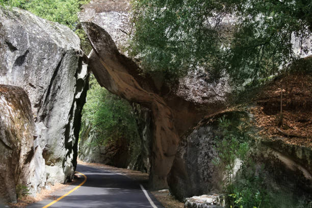 Tunnel Rock. Large nature stone arch, California