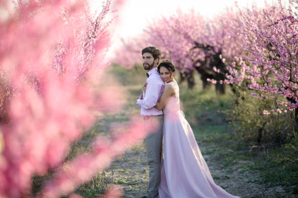 istock The bride and groom on the nature. 1130713067