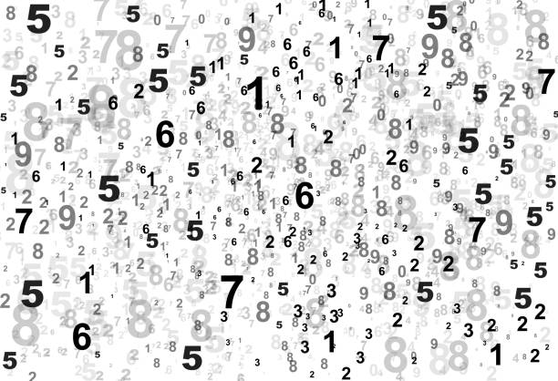 шаблон чисел - random numbers stock illustrations