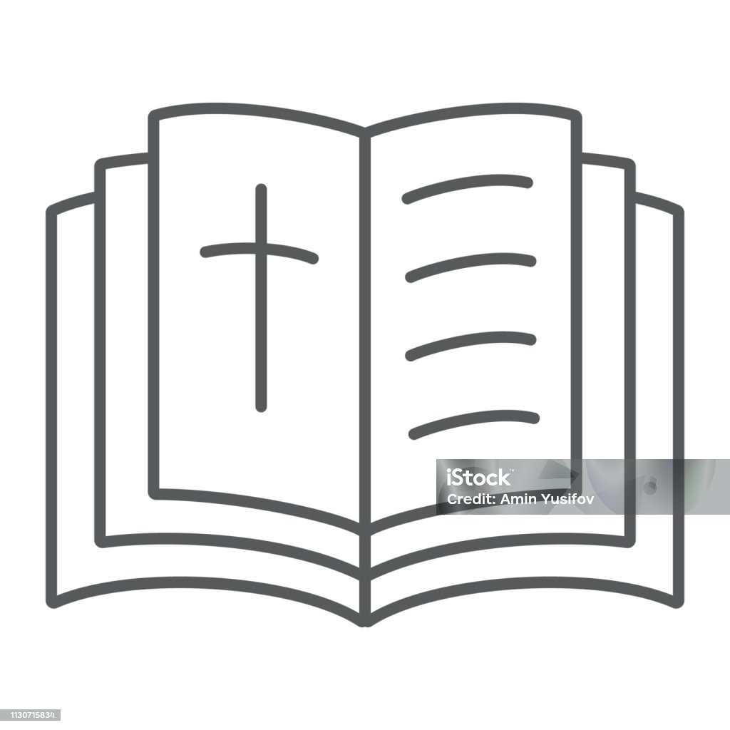 Biểu Tượng Đường Mỏng Kinh Thánh Tôn Giáo Và Sách Cuốn Sách Có Dấu ...