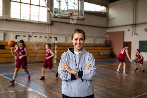 istock Beautiful female basketball coach 1130717250