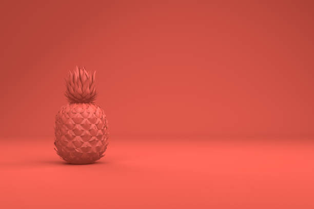 Tropical pineapple, living coral color
