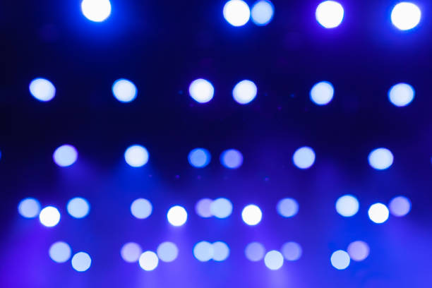 istock Light bokeh. Abstract blurred christmas background. Color circles in the lens blur zone 1130721033